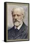 Pyotr Ilich Tchaikovsky, Russian Composer-Ik Skelton-Framed Stretched Canvas