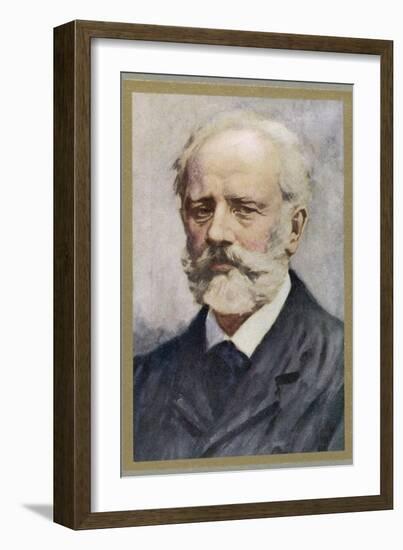 Pyotr Ilich Tchaikovsky, Russian Composer-Ik Skelton-Framed Photographic Print