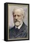 Pyotr Ilich Tchaikovsky, Russian Composer-Ik Skelton-Framed Stretched Canvas