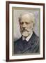 Pyotr Ilich Tchaikovsky, Russian Composer-Ik Skelton-Framed Photographic Print