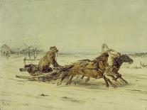 Hunters, 1864-Pyotr Petrovich Sokolov-Framed Giclee Print