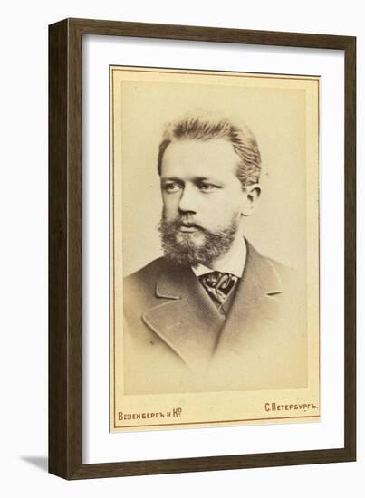 Pyotr Tchaikovsky, Russian Composer, 19th Century-CF WESENBERG-Framed Giclee Print