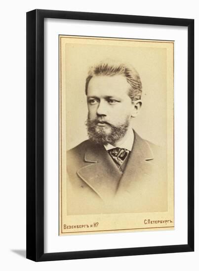 Pyotr Tchaikovsky, Russian Composer, 19th Century-CF WESENBERG-Framed Giclee Print