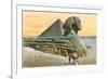 Pyramid and Sphinx, Egypt-null-Framed Premium Giclee Print