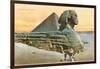 Pyramid and Sphinx, Egypt-null-Framed Art Print