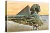 Pyramid and Sphinx, Egypt-null-Stretched Canvas