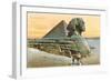 Pyramid and Sphinx, Egypt-null-Framed Art Print
