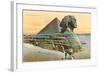 Pyramid and Sphinx, Egypt-null-Framed Art Print