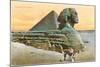 Pyramid and Sphinx, Egypt-null-Mounted Art Print