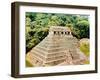 Pyramid and Temple-Of-The-Inscriptions, Palenque, Mexico, 7th Century-null-Framed Giclee Print