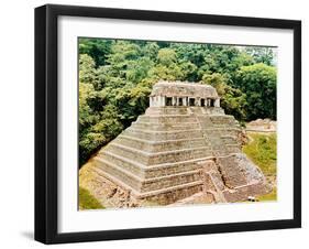 Pyramid and Temple-Of-The-Inscriptions, Palenque, Mexico, 7th Century-null-Framed Giclee Print