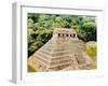 Pyramid and Temple-Of-The-Inscriptions, Palenque, Mexico, 7th Century-null-Framed Giclee Print