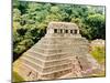 Pyramid and Temple-Of-The-Inscriptions, Palenque, Mexico, 7th Century-null-Mounted Giclee Print