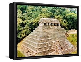 Pyramid and Temple-Of-The-Inscriptions, Palenque, Mexico, 7th Century-null-Framed Stretched Canvas