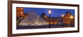 Pyramid at a Museum, Louvre Pyramid, Musee Du Louvre, Paris, France-null-Framed Photographic Print