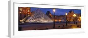 Pyramid at a Museum, Louvre Pyramid, Musee Du Louvre, Paris, France-null-Framed Photographic Print