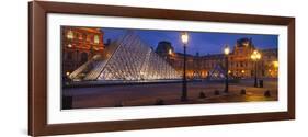 Pyramid at a Museum, Louvre Pyramid, Musee Du Louvre, Paris, France-null-Framed Photographic Print