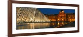 Pyramid at a Museum, Louvre Pyramid, Musee Du Louvre, Paris, France-null-Framed Photographic Print