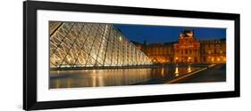 Pyramid at a Museum, Louvre Pyramid, Musee Du Louvre, Paris, France-null-Framed Photographic Print