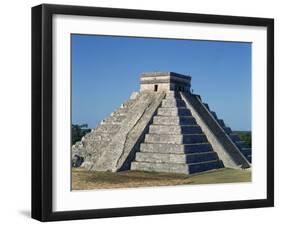 Pyramid at Chichen Itza, UNESCO World Heritage Site, Mexico, North America-Tovy Adina-Framed Photographic Print