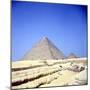 Pyramid at Giza, Egypt, Old Kingdom, C26th Century Bc-null-Mounted Photographic Print