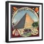 Pyramid Brand - California - Citrus Crate Label-Lantern Press-Framed Art Print