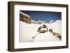 Pyramid Build from Stones on A Mountain Slope-Anze Bizjan-Framed Photographic Print