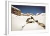 Pyramid Build from Stones on A Mountain Slope-Anze Bizjan-Framed Photographic Print