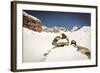 Pyramid Build from Stones on A Mountain Slope-Anze Bizjan-Framed Photographic Print