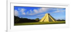 Pyramid in a Field, Kukulkan Pyramid, Chichen Itza, Yucatan, Mexico-null-Framed Photographic Print