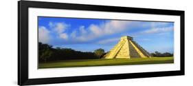 Pyramid in a Field, Kukulkan Pyramid, Chichen Itza, Yucatan, Mexico-null-Framed Photographic Print