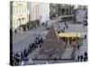 Pyramid in the Market Square, Karlsruhe, Baden-Wurttemberg, Germany, Europe-Hans Peter Merten-Stretched Canvas