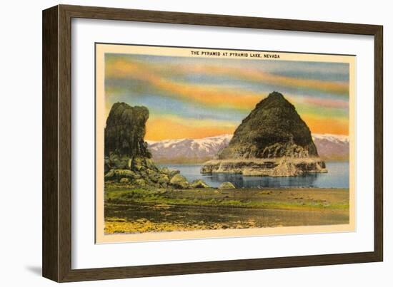 Pyramid Lake, Nevada-null-Framed Art Print