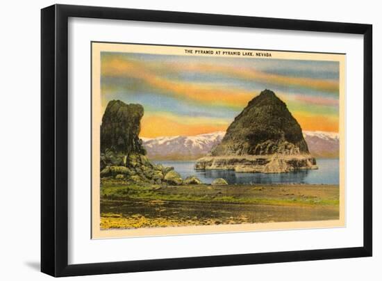 Pyramid Lake, Nevada-null-Framed Art Print