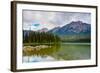 Pyramid Lake, Pyramid Mountain, Jasper National Park-Sonja Jordan-Framed Photographic Print