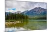 Pyramid Lake, Pyramid Mountain, Jasper National Park-Sonja Jordan-Mounted Photographic Print