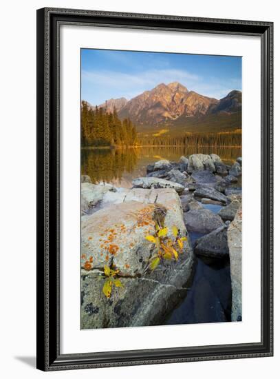 Pyramid Mountain and Pyramid Lake, Jasper National Park, Alberta, Rocky Mountains, Canada-Miles Ertman-Framed Photographic Print