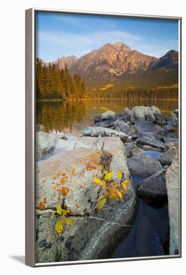 Pyramid Mountain and Pyramid Lake, Jasper National Park, Alberta, Rocky Mountains, Canada-Miles Ertman-Framed Photographic Print