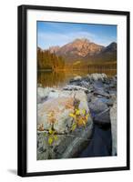 Pyramid Mountain and Pyramid Lake, Jasper National Park, Alberta, Rocky Mountains, Canada-Miles Ertman-Framed Photographic Print