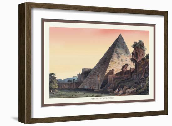 Pyramid of Caius Cestius-M. Dubourg-Framed Art Print