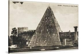 Pyramid of Cestius, Rome-null-Stretched Canvas