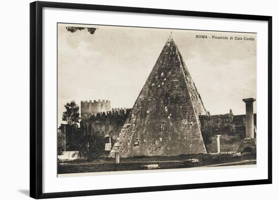 Pyramid of Cestius, Rome-null-Framed Photographic Print