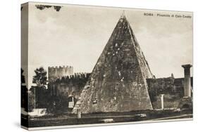 Pyramid of Cestius, Rome-null-Stretched Canvas