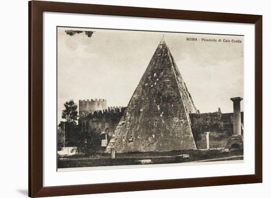 Pyramid of Cestius, Rome-null-Framed Photographic Print