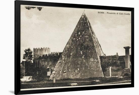 Pyramid of Cestius, Rome-null-Framed Photographic Print