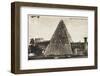Pyramid of Cestius, Rome-null-Framed Photographic Print