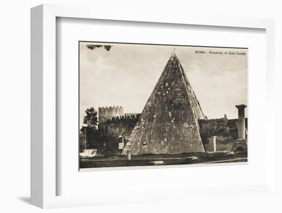 Pyramid of Cestius, Rome-null-Framed Photographic Print