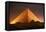 Pyramid of Cheops at Night-Roger Ressmeyer-Framed Stretched Canvas