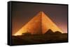 Pyramid of Cheops at Night-Roger Ressmeyer-Framed Stretched Canvas