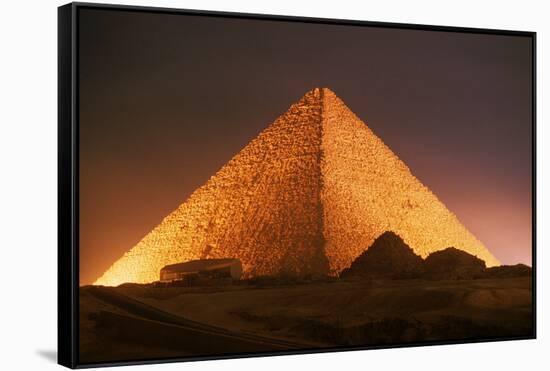 Pyramid of Cheops at Night-Roger Ressmeyer-Framed Stretched Canvas